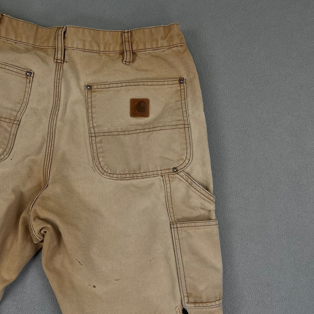 Carhartt Tan Brown Cargo Work Pants - Picture 10 of 16